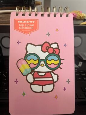 Hello Kitty Pink Sunglasses & Popsicle Notebook